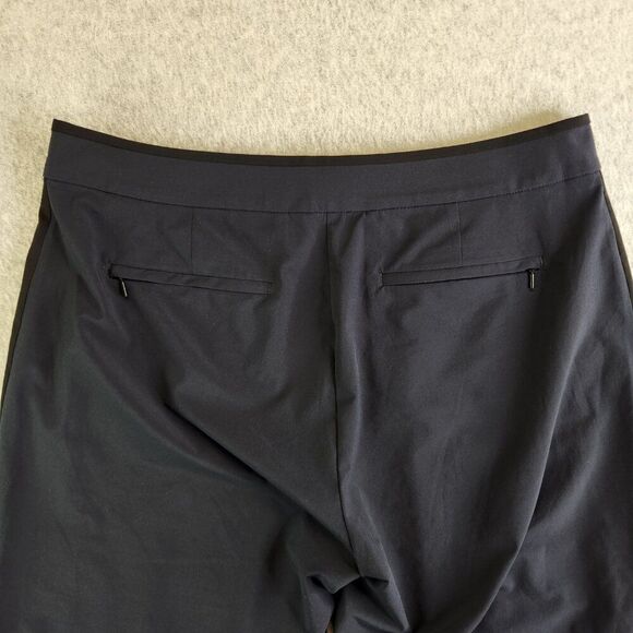 Athleta Pants Womens 14P Blue Gramercy Track Trouser Snap Hem Office Commute - Picture 6 of 15
